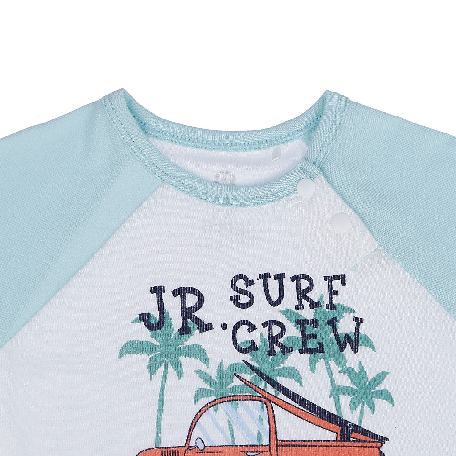 Bộ body đùi Otis KidsPlaza cho bé trai in hình ô tô ND21H (Trắng - Xanh Hàn Quốc) hình 2