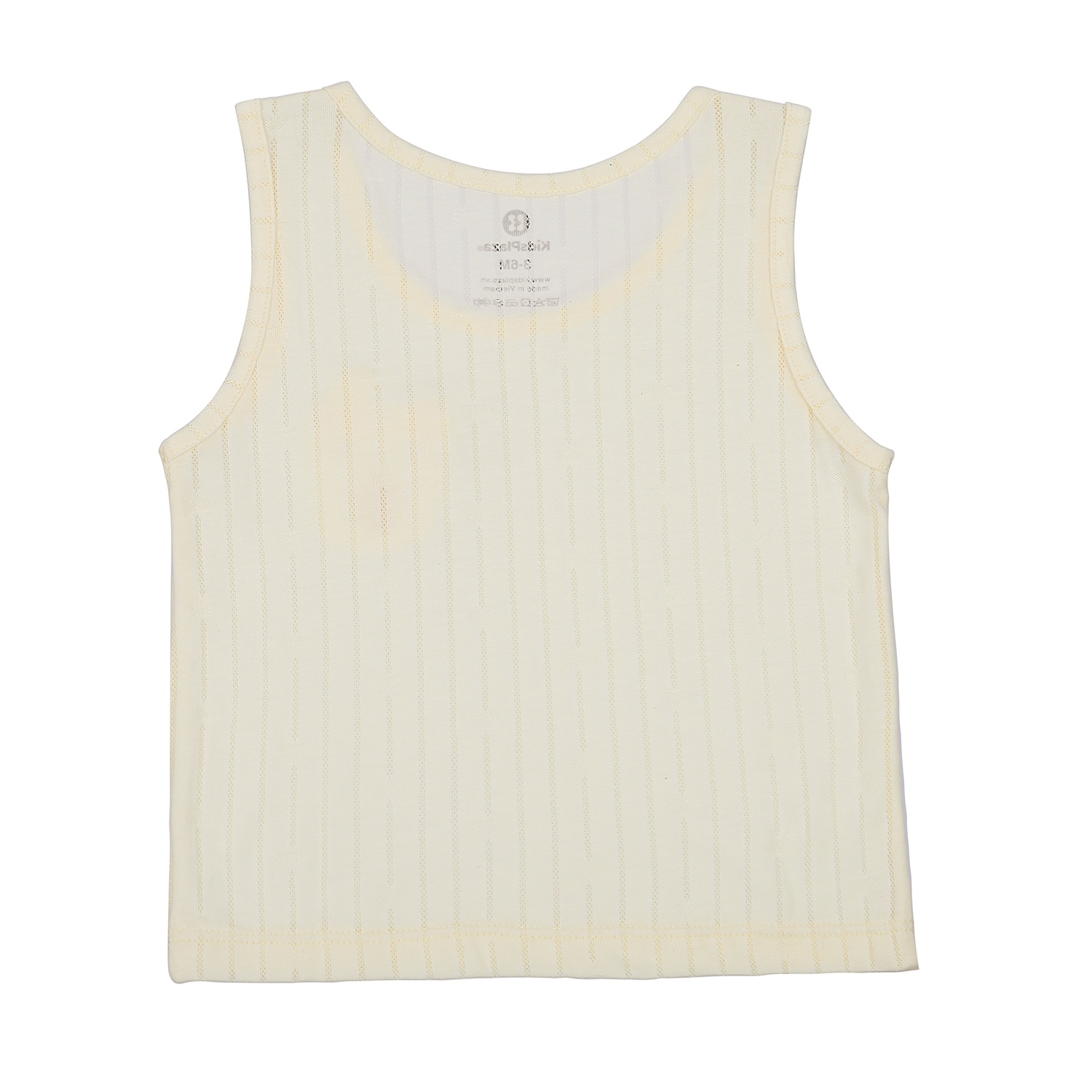 Bộ quần áo ba lỗ KidsPlaza túi gấu ngực HN21H (Vàng) hình 5