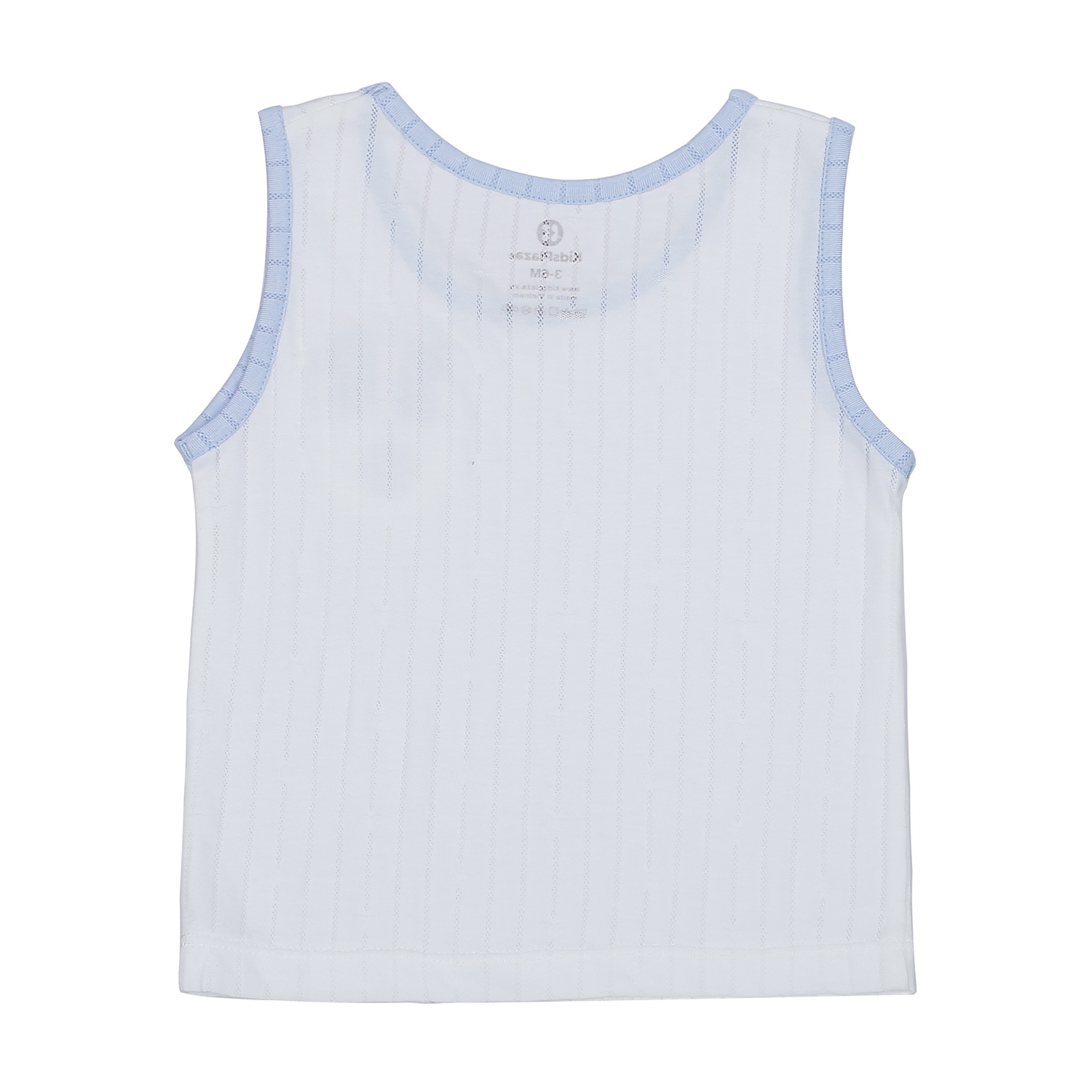 Bộ quần áo ba lỗ KidsPlaza túi gấu ngực HN21H (Xanh Trắng) hình 5