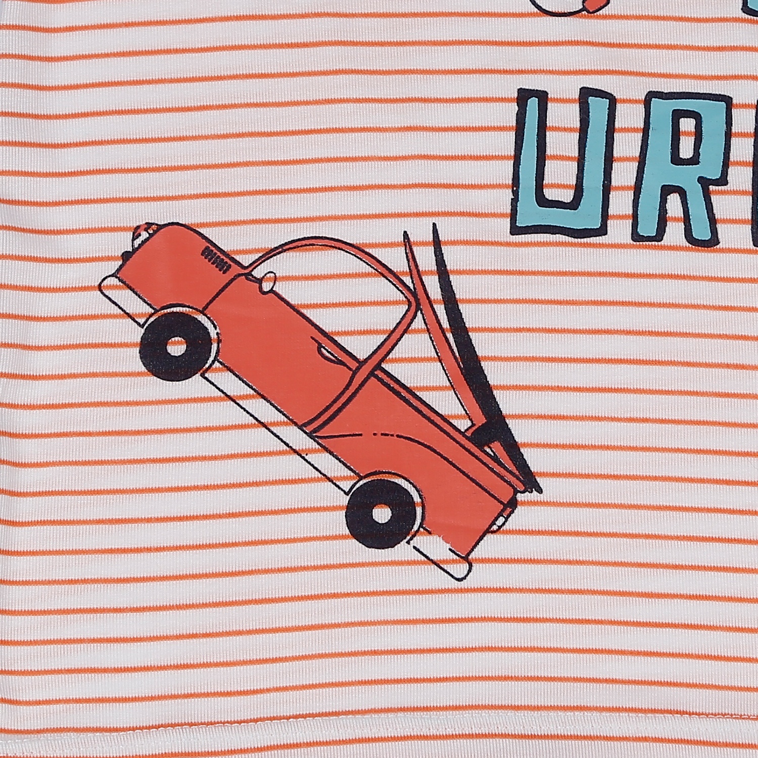 Bộ quần áo ba lỗ Otis kẻ bé trai KidsPlaza ND21H (Cam Xanh) hình 4