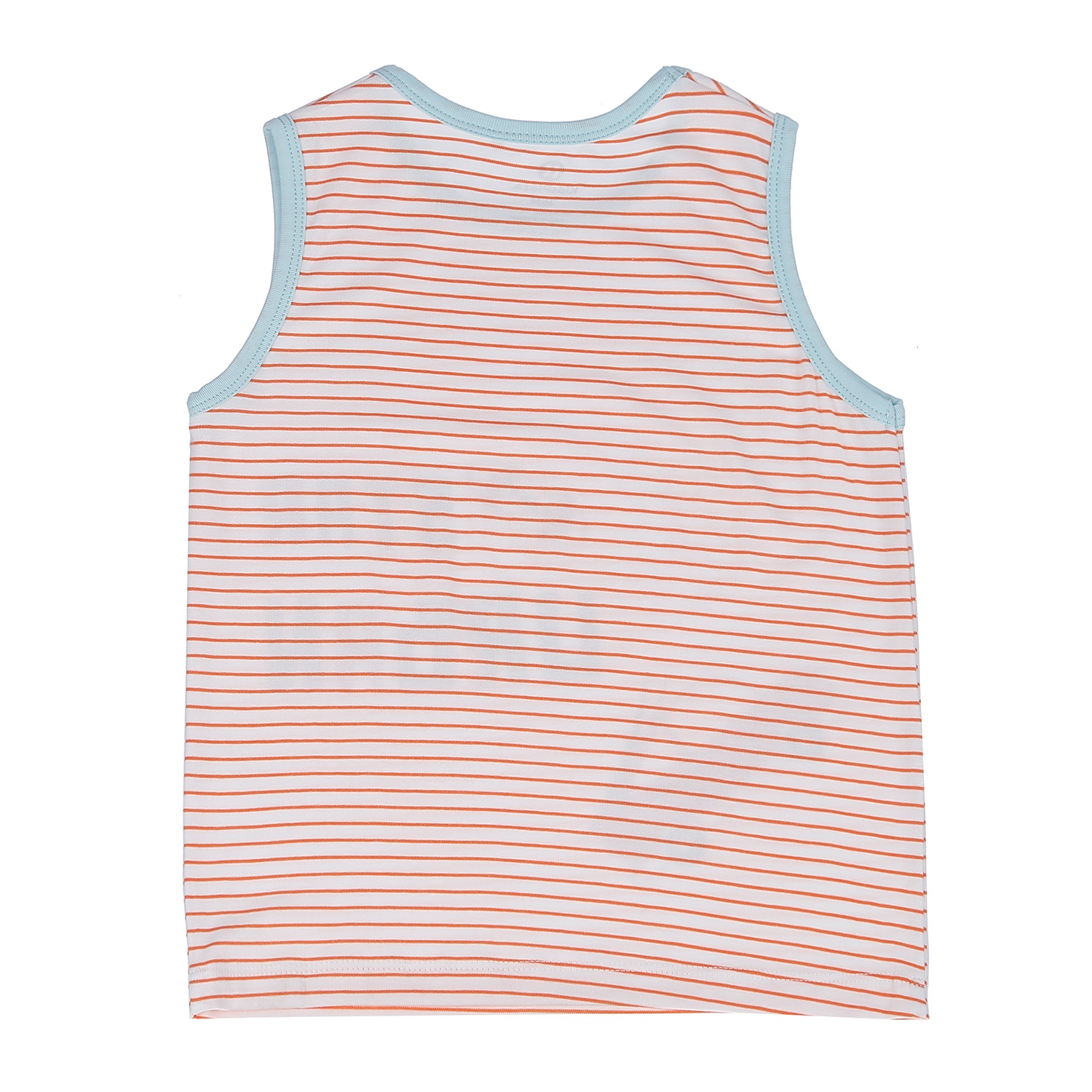 Bộ quần áo ba lỗ Otis kẻ bé trai KidsPlaza ND21H (Cam Xanh) hình 5