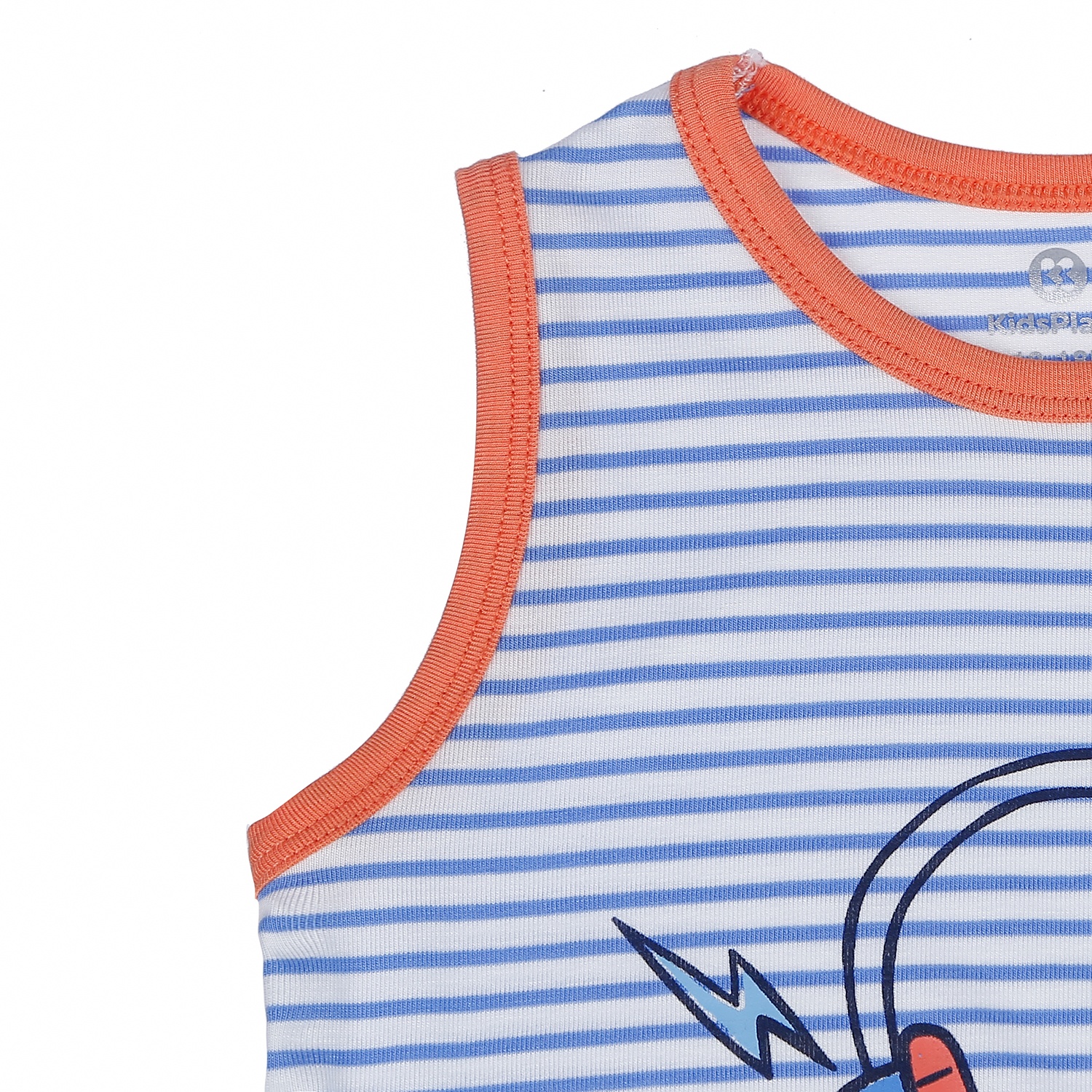 Bộ quần áo ba lỗ Otis KidsPlaza dành cho bé trai ND21H (Kẻ Xanh) hình 3