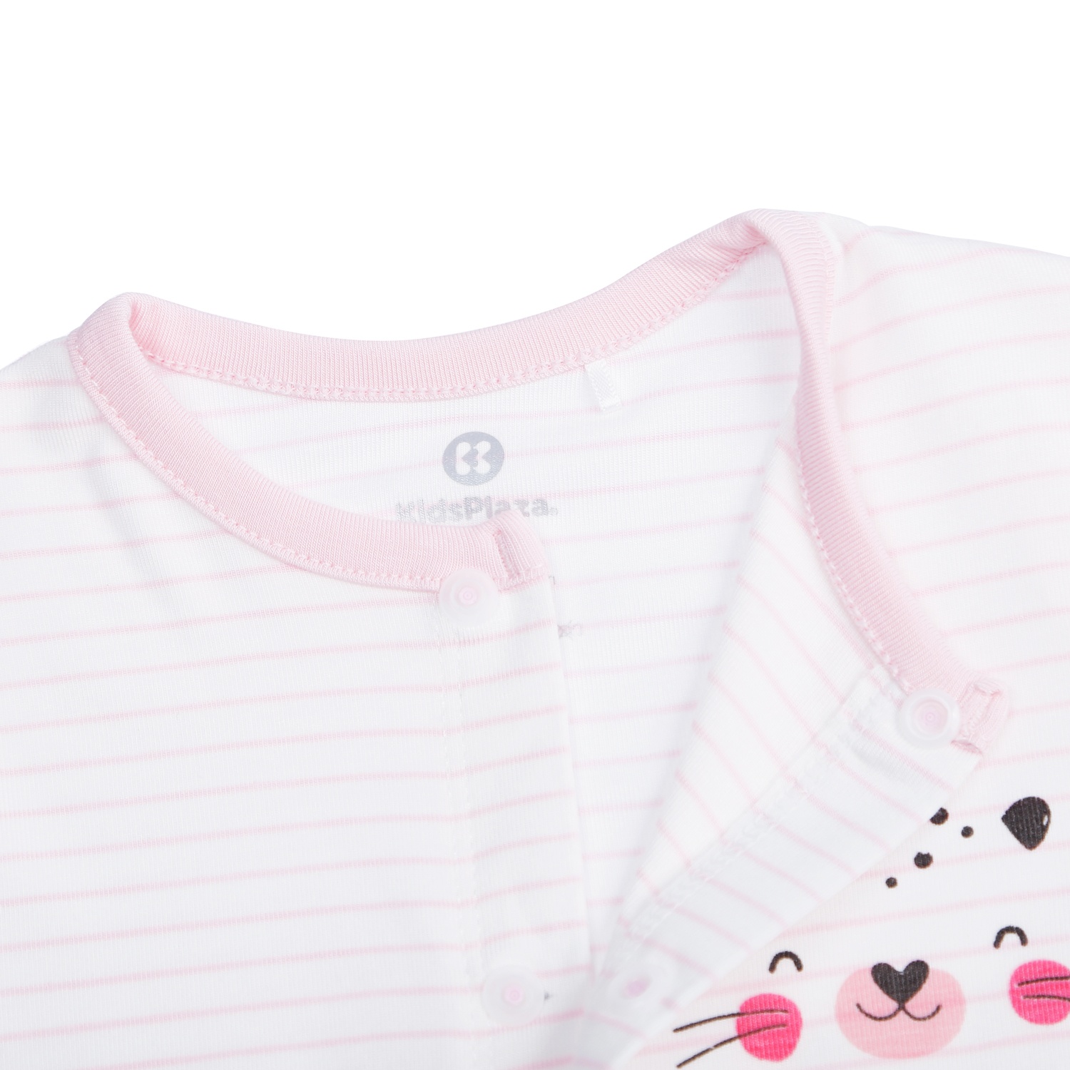 Bộ quần áo bé gái dài tay cài giữa Otis KidsPlaza ND21T (Trắng Hồng) hình 4