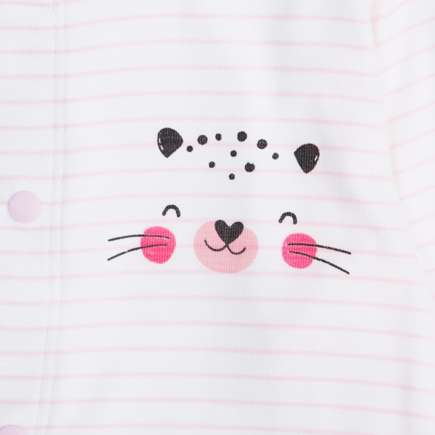 Bộ quần áo bé gái dài tay cài giữa Otis KidsPlaza ND21T (Trắng Hồng) hình 5