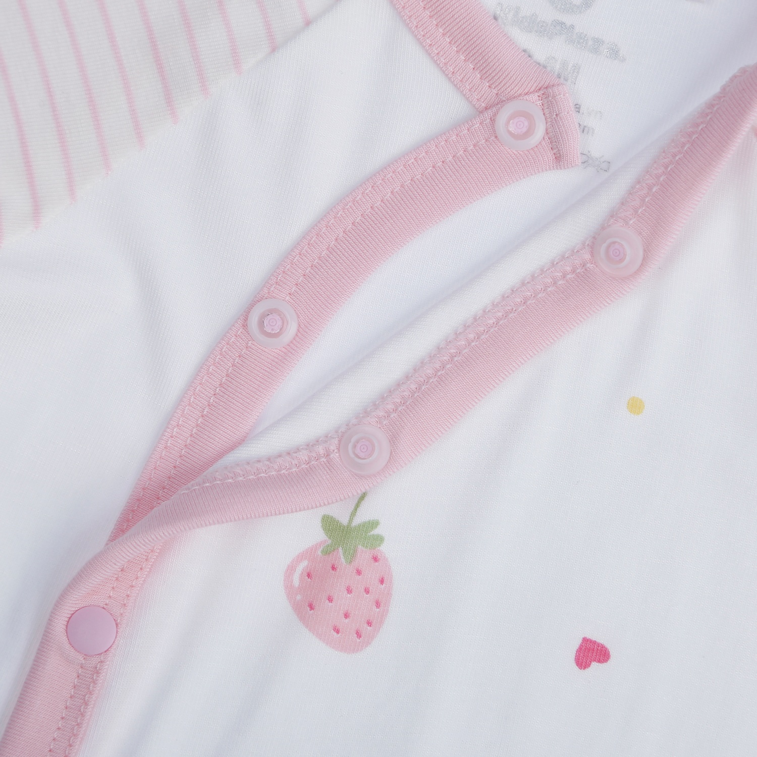 Bộ quần áo bé gái dài tay cài lệch Otis TKH  KidsPlaza ND21T (Trắng Hồng) hình 3