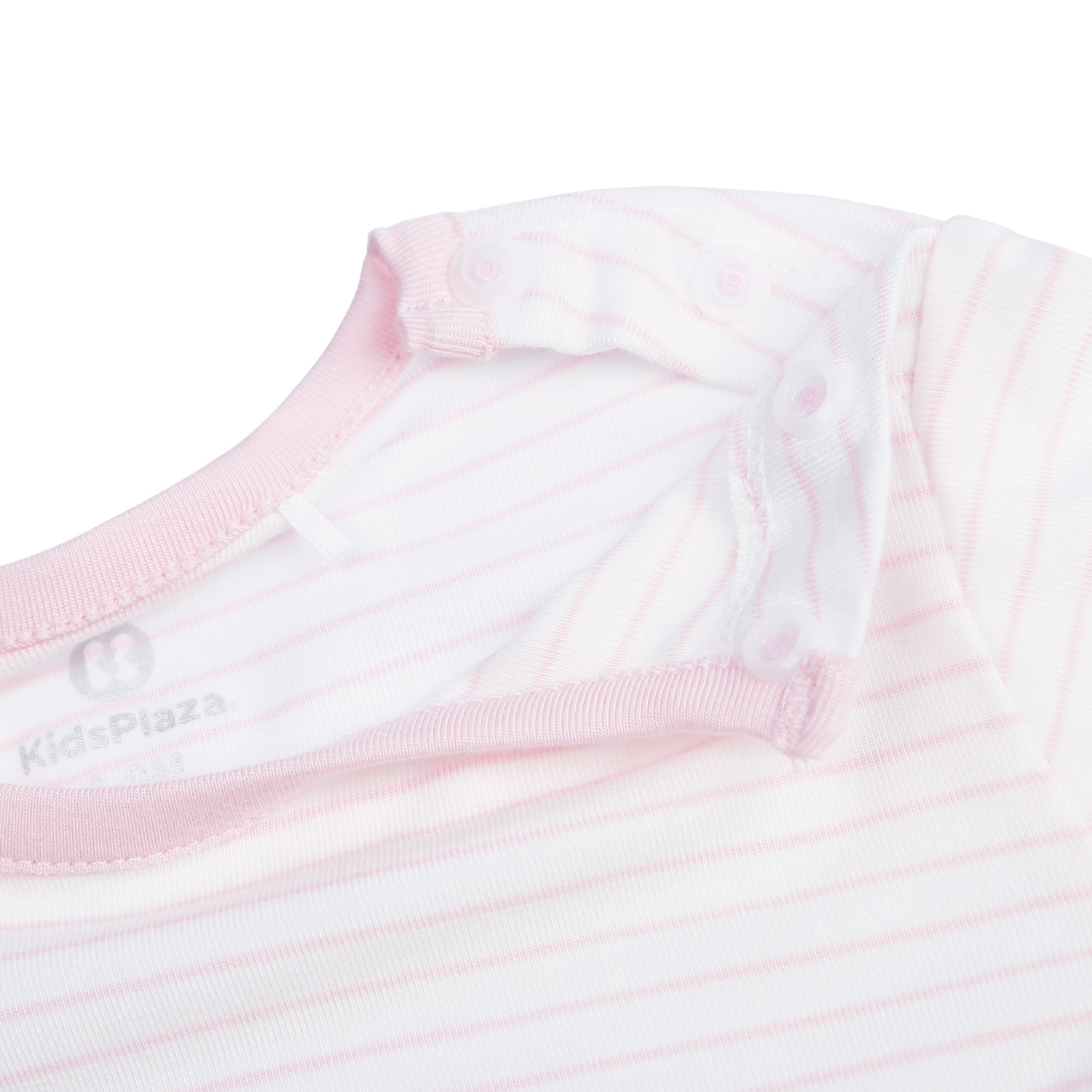 Bộ quần áo bé gái dài tay cài vai Otis KidsPlaza ND21T (Trắng Hồng) hình 4