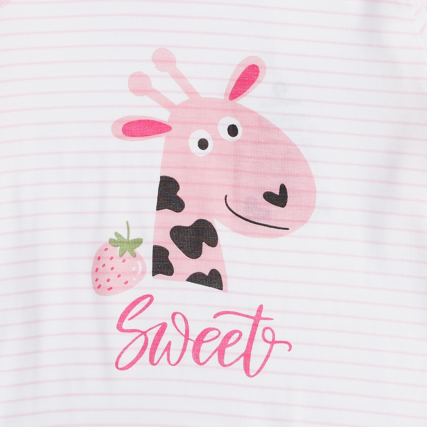 Bộ quần áo bé gái dài tay cài vai Otis KidsPlaza ND21T (Trắng Hồng) hình 5