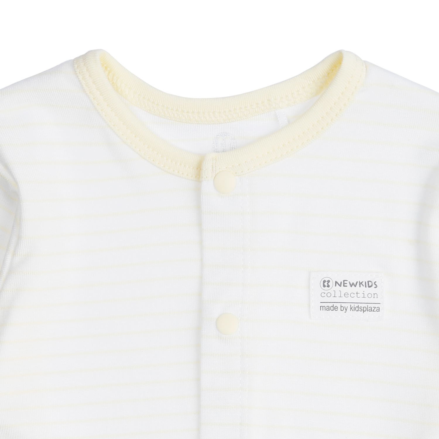Bộ quần áo bé trai dài tay cài giữa Otis KidsPlaza ND21T (Trắng Vàng) hình 3