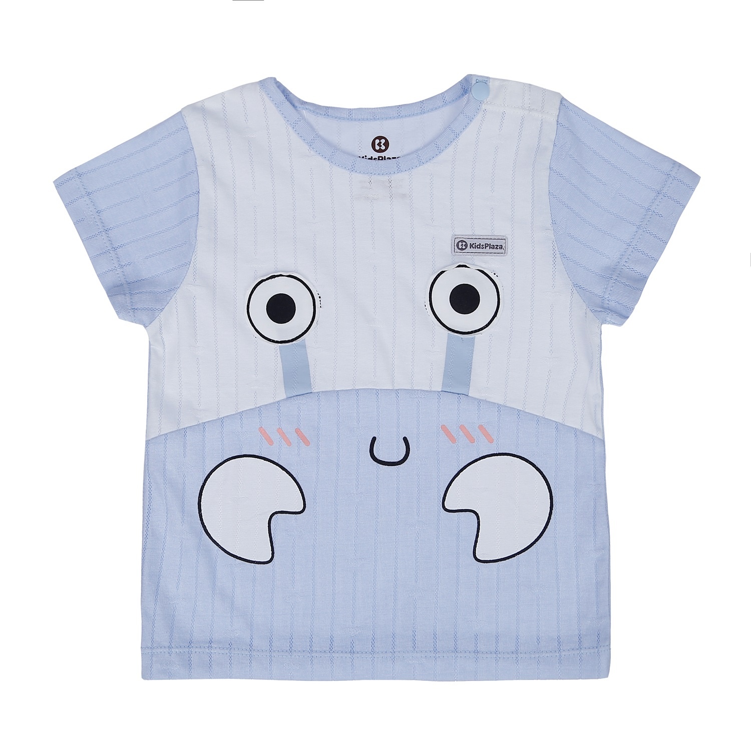 Bộ quần áo cộc tay KidsPlaza cài vai in hình Cua HN21H (Xanh Dương) hình 2