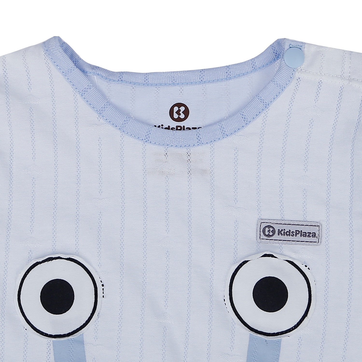 Bộ quần áo cộc tay KidsPlaza cài vai in hình Cua HN21H (Xanh Dương) hình 3