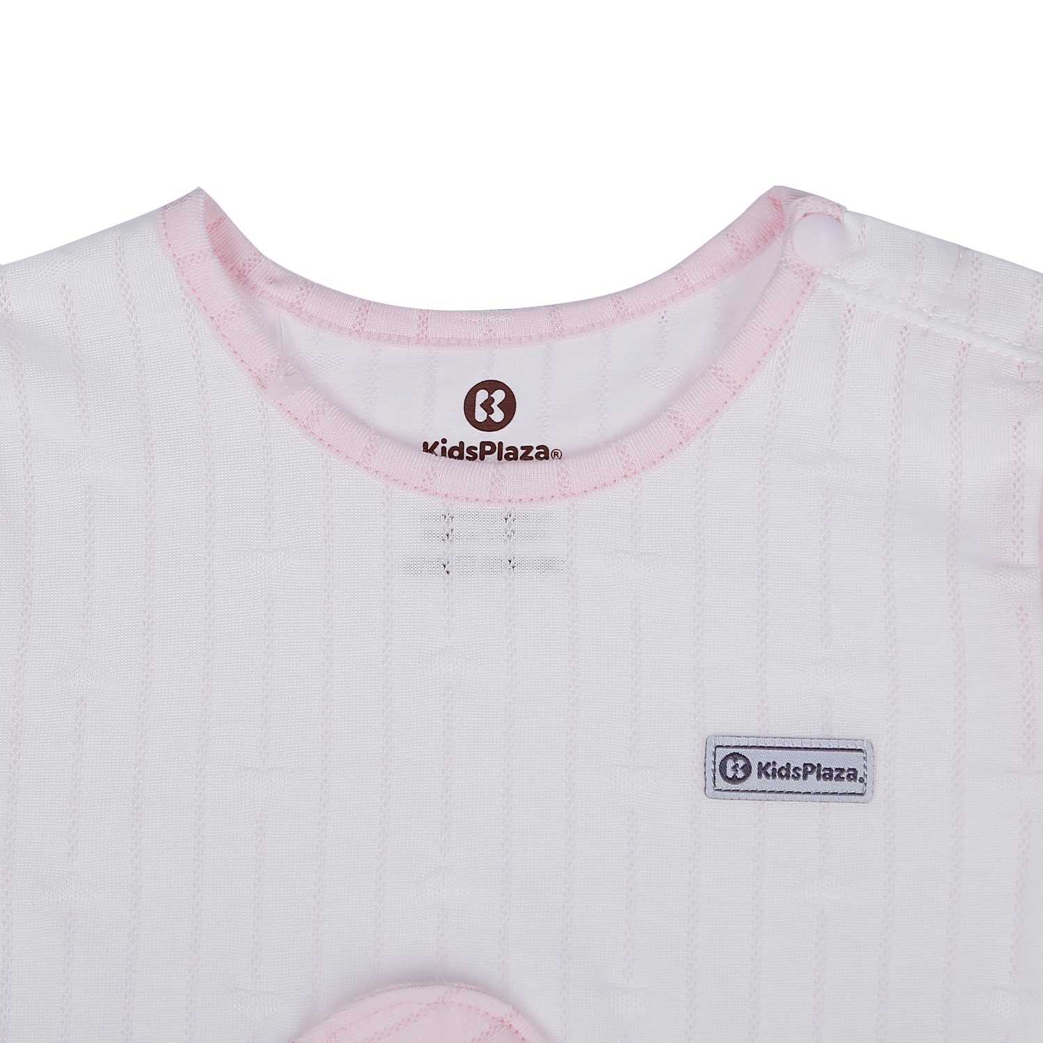 Bộ quần áo cộc tay KidsPlaza cài vai in hình Voi HN21H (Hồng Nhạt) hình 3