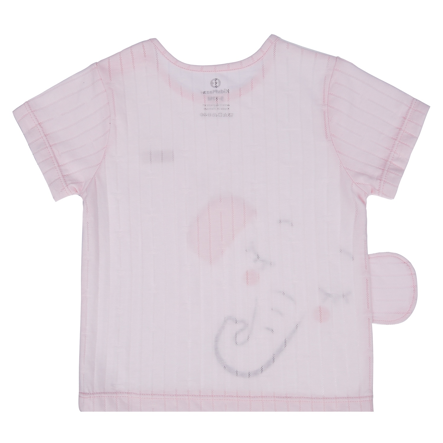 Bộ quần áo cộc tay KidsPlaza cài vai in hình Voi HN21H (Hồng Nhạt) hình 5