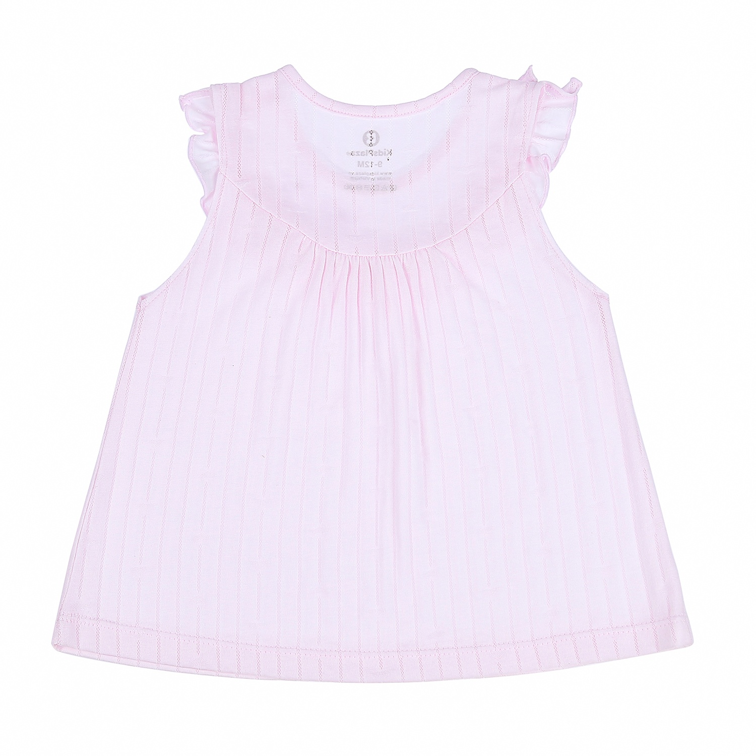 Bộ quần áo sát nách bé gái KidsPlaza có bèo ngực HN21H (Hồng) hình 7