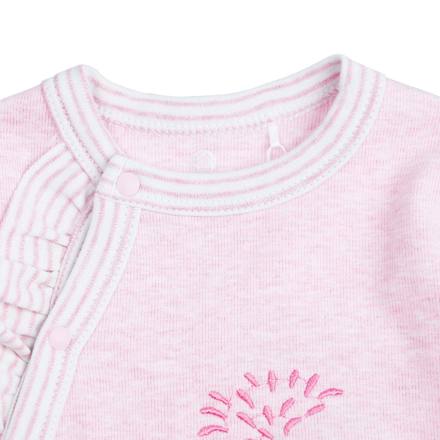 Body bé gái dài tay cài chéo KidsPlaza ND21D (Hồng) hình 2