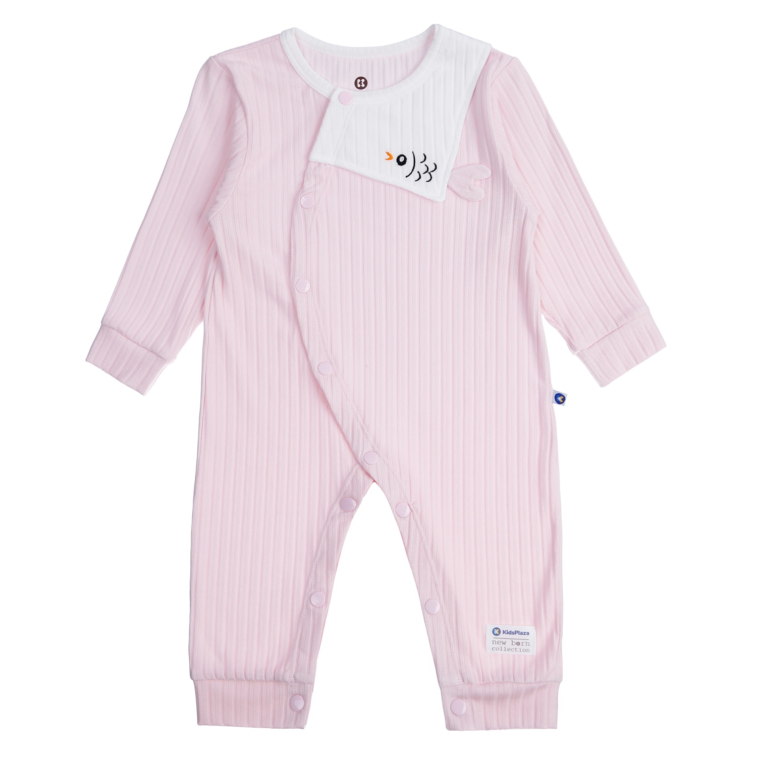 Body dài tay KidsPlaza yếm cá HN21T (Hồng) hình 1