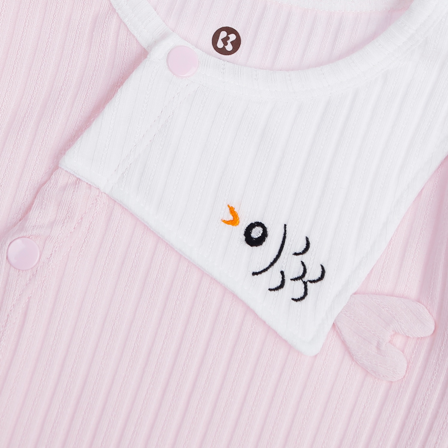 Body dài tay KidsPlaza yếm cá HN21T (Hồng) hình 4