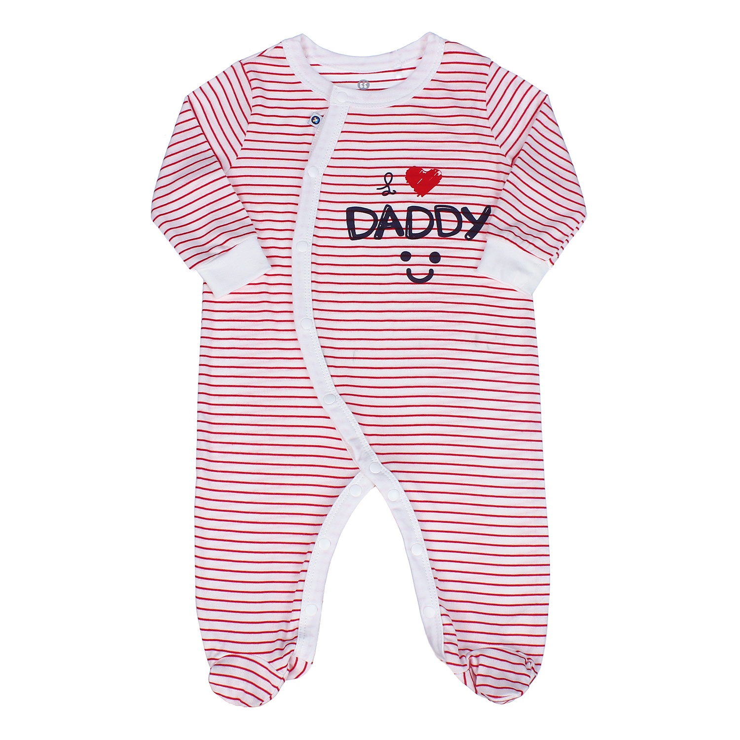 Body dài tay Otis kẻ ngang KidsPlaza ND21H (Trắng) hình 1