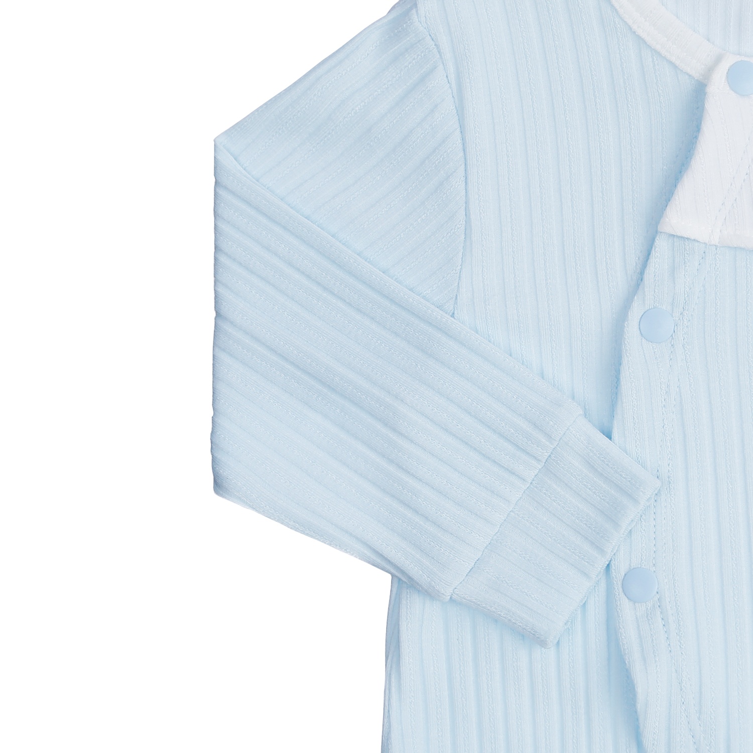 Body sơ sinh dài tay KidsPlaza yếm thêu hình cá HN21T (Xanh) hình 4