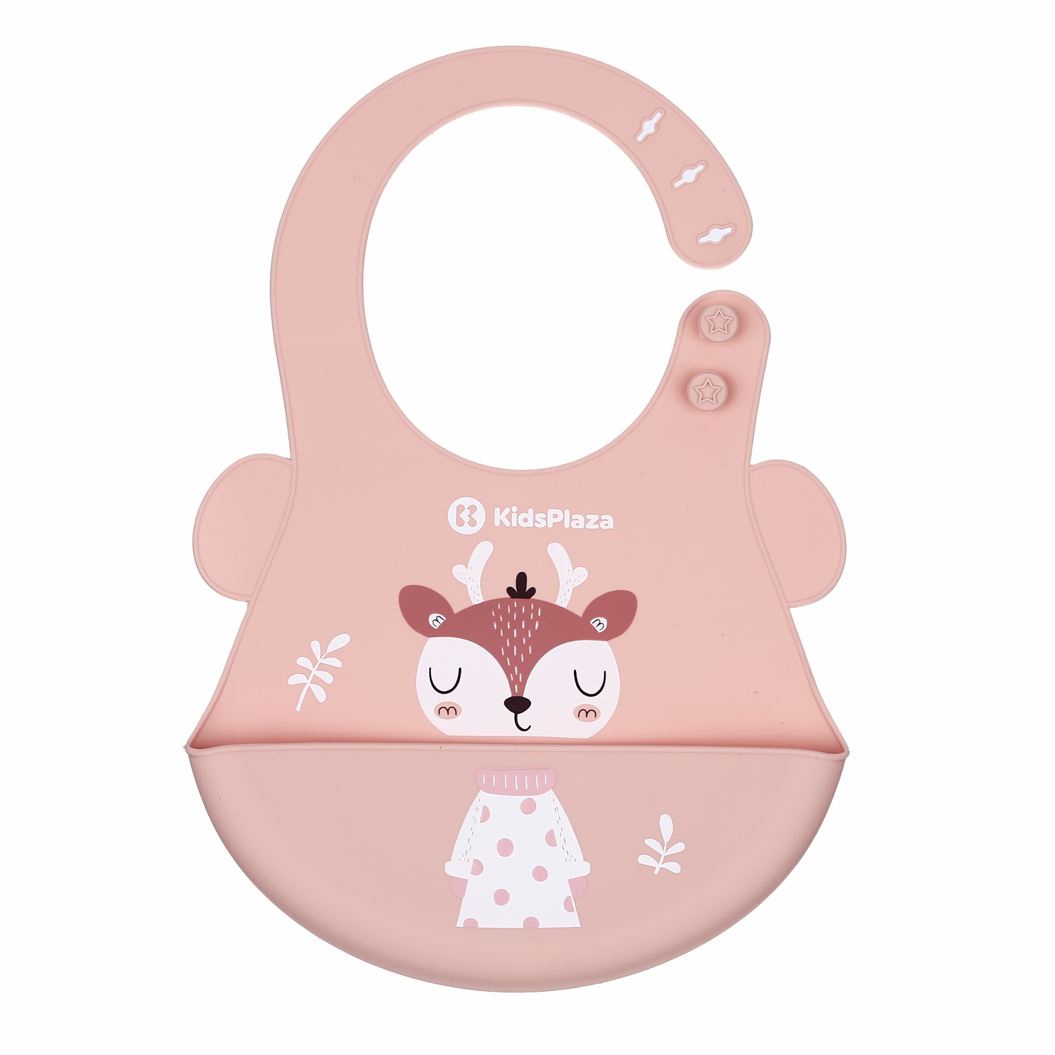 Yếm ăn silicone cho bé KidsPlaza 6903 (Hồng) hình 1