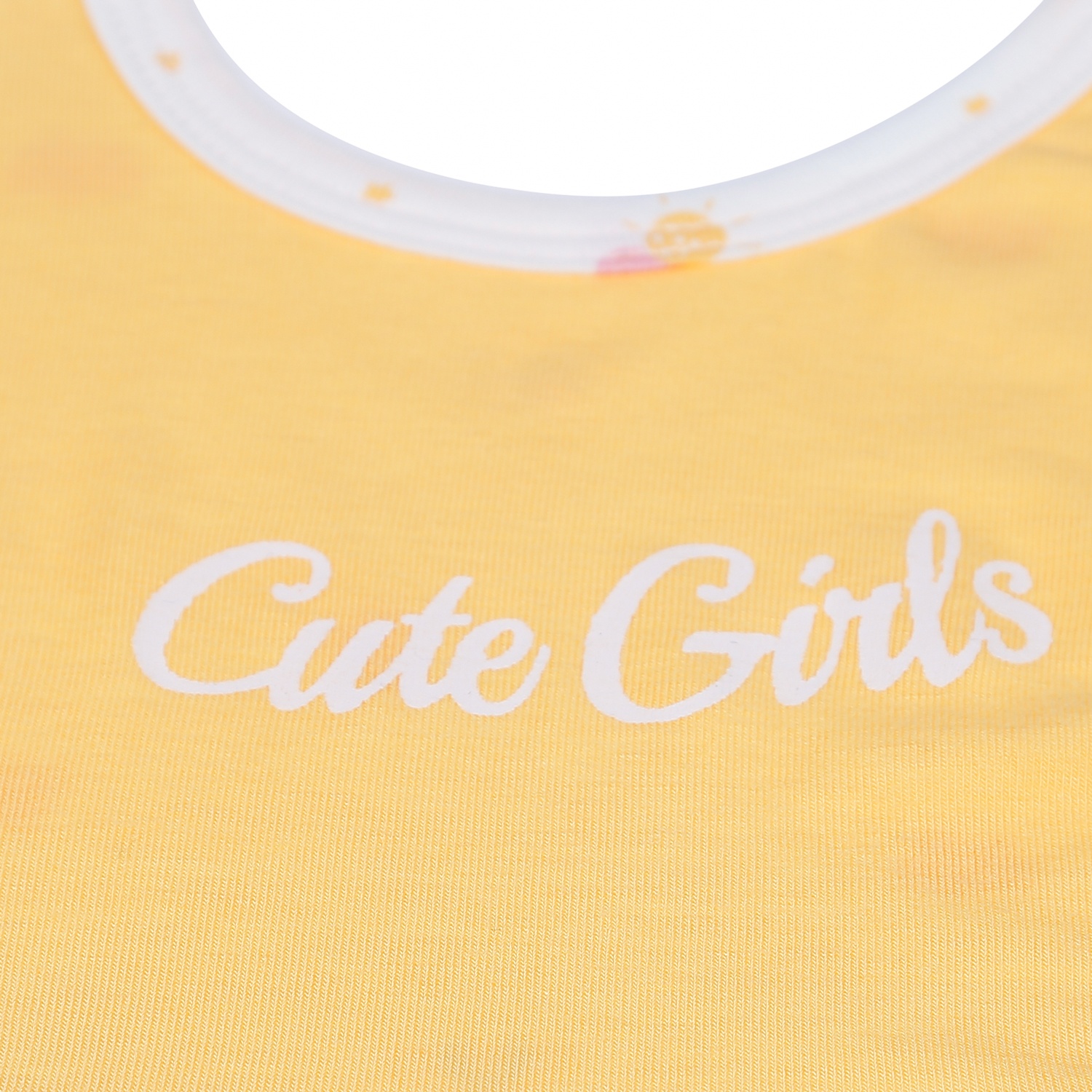 Yếm cho bé sơ sinh 2 mặt Otis KidsPlaza in Cute Girls ND21H (Vàng) hình 2