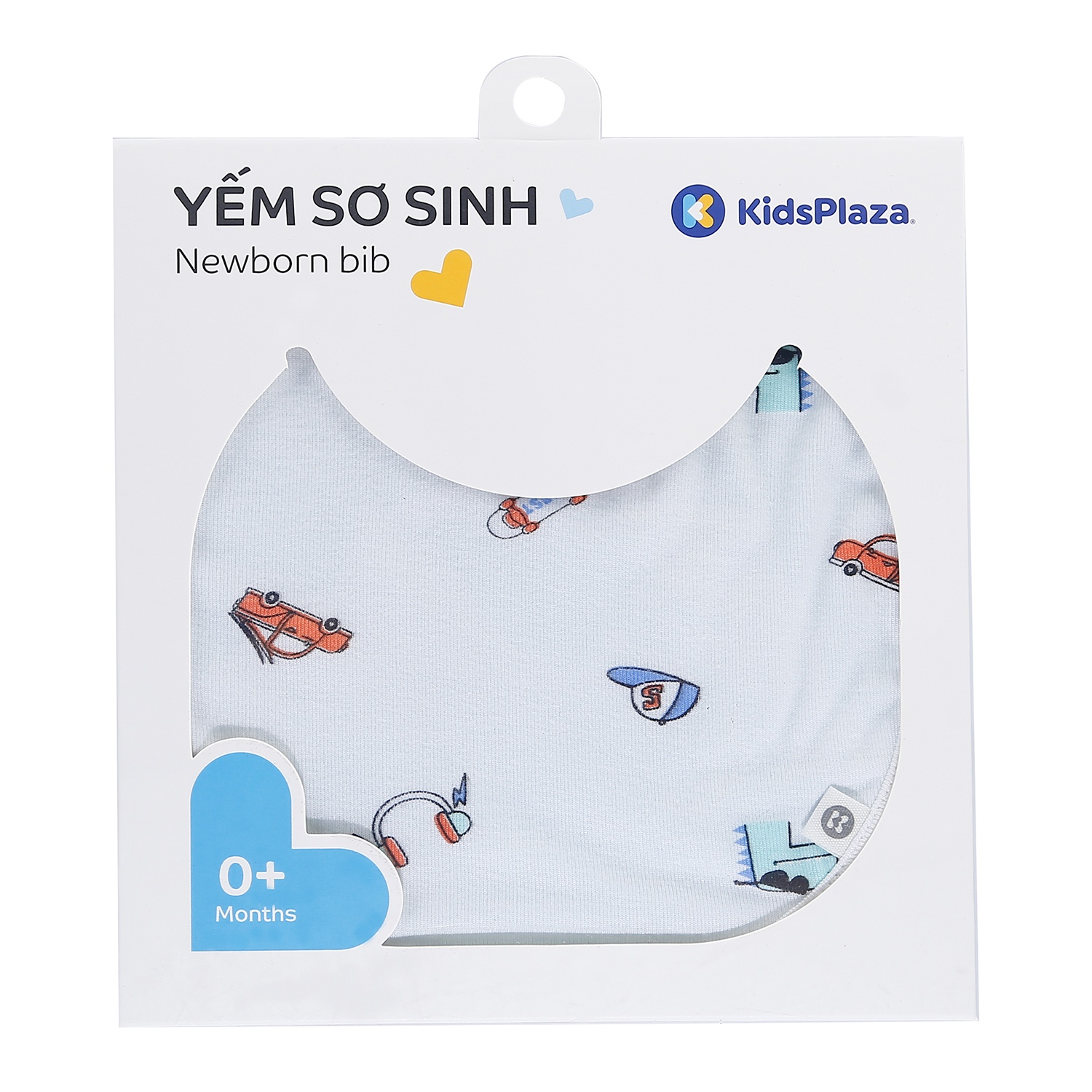 Yếm cho bé sơ sinh 2 mặt Otis KidsPlaza in Khủng Long ND21H (Trắng) hình 4