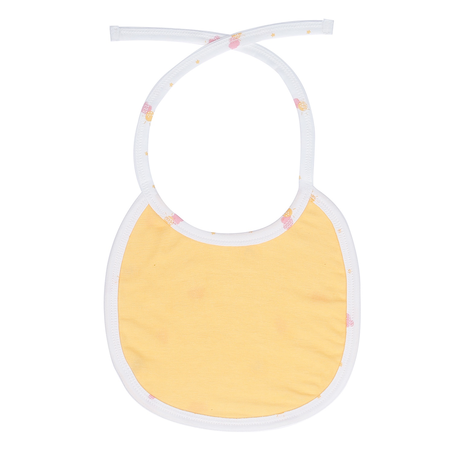 Yếm cho bé sơ sinh 2 mặt Otis KidsPlaza in mây ND21H (Trắng - Vàng) hình 3