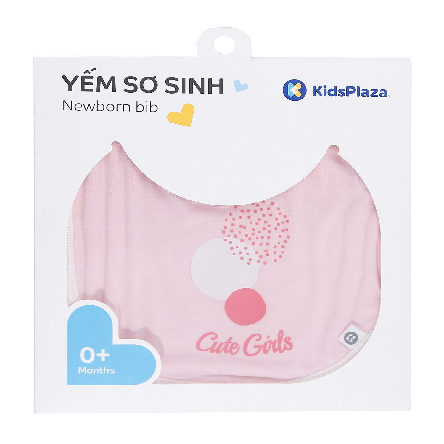 Yếm sơ sinh Otis cho bé gái kẻ ngang in chữ Cute Girls KidsPlaza ND21H (Hồng Nhạt) hình 3