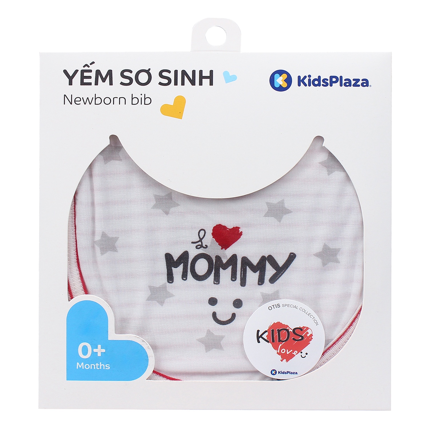 Yếm sơ sinh Otis in sao KidsPlaza ND21H (Trắng) hình 3