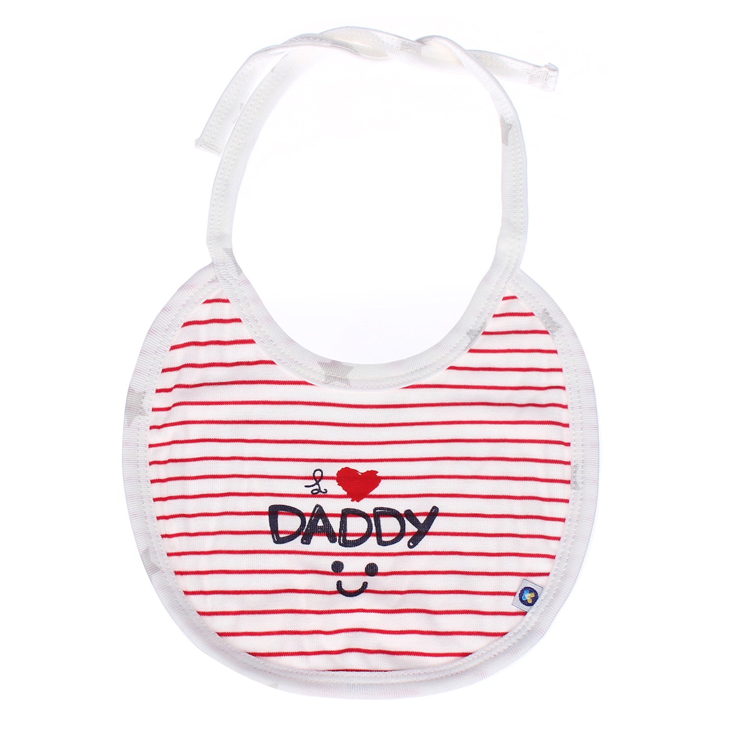 Yếm sơ sinh Otis kẻ ngang KidsPlaza ND21H (Trắng) hình 1