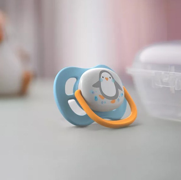 Ty ngậm thông khí lime Philips Avent 0-6M SCF080/05 vỉ đôi (Xanh, Vàng) hình 4