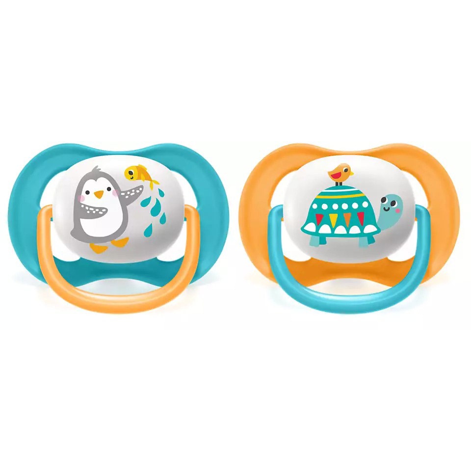 Ty ngậm thông khí lime Philips Avent 6-18M SCF080/07 vỉ đôi (Xanh, Vàng) hình 2