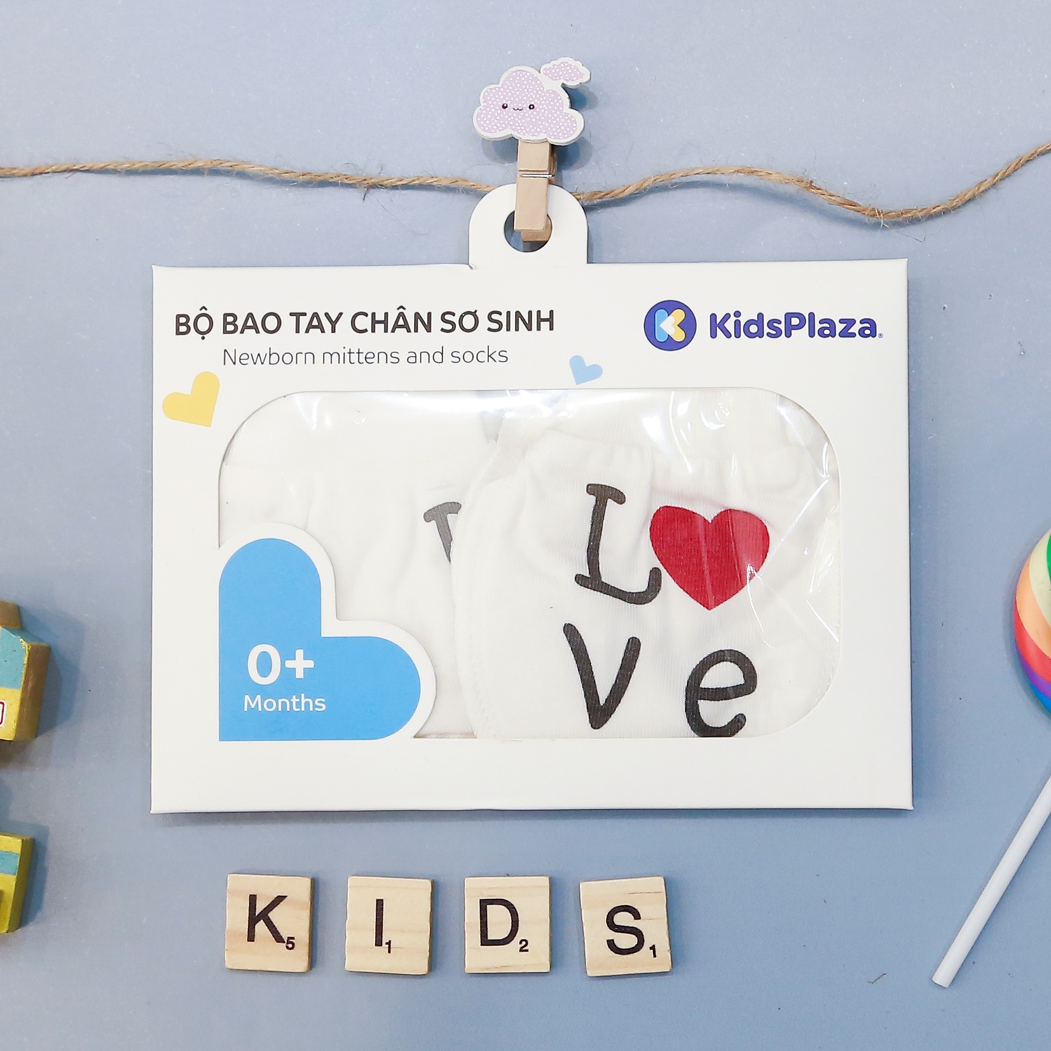 Set bao tay chân Otis KidsPlaza ND22H trắng  hình 1