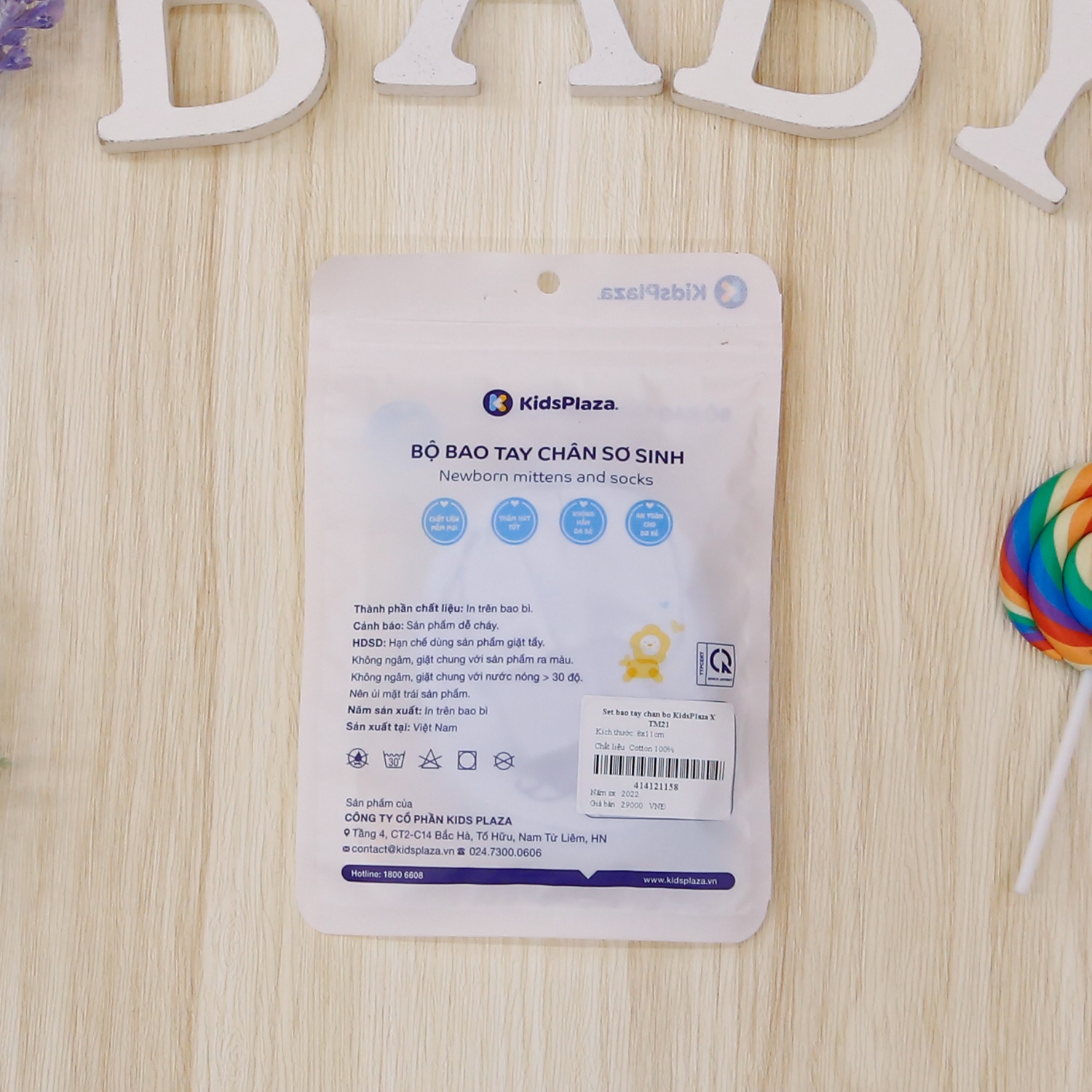 Set bao tay chân bo KidsPlaza TM21 (Xanh) hình 2