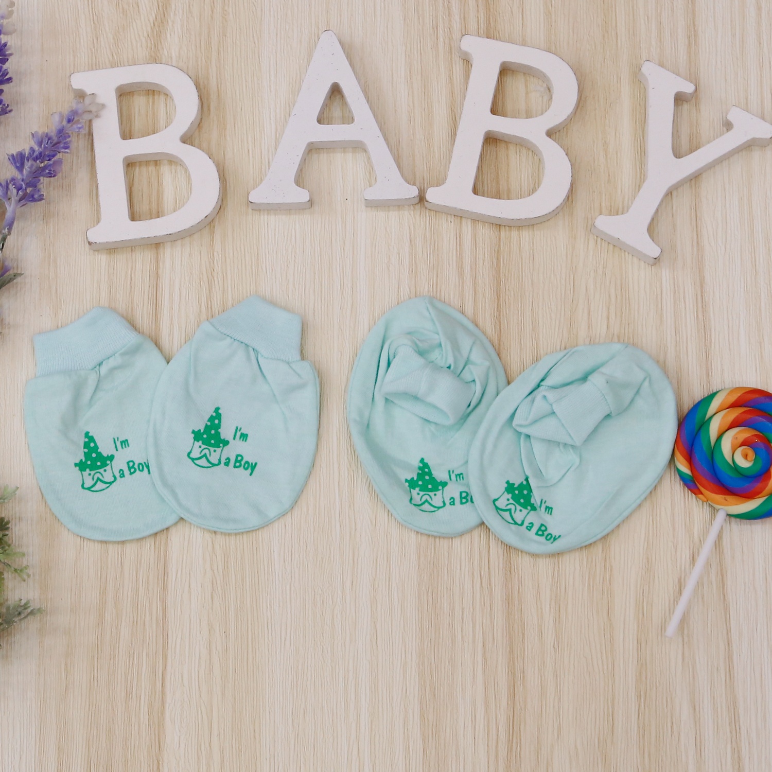 Set bao tay chân bo KidsPlaza TM21 (Xanh) hình 4