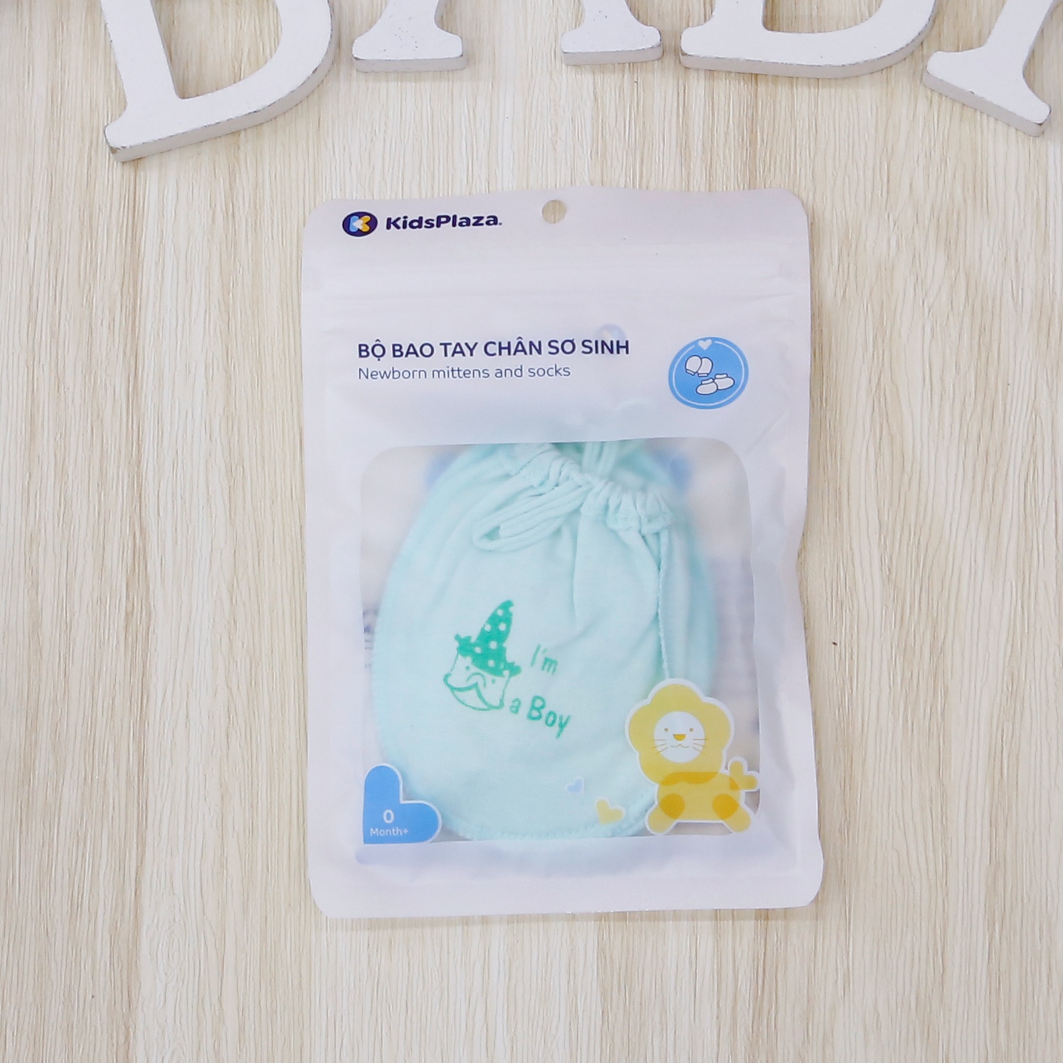 Set bao tay bao chân dây KidsPlaza TM21 (Xanh) hình 1