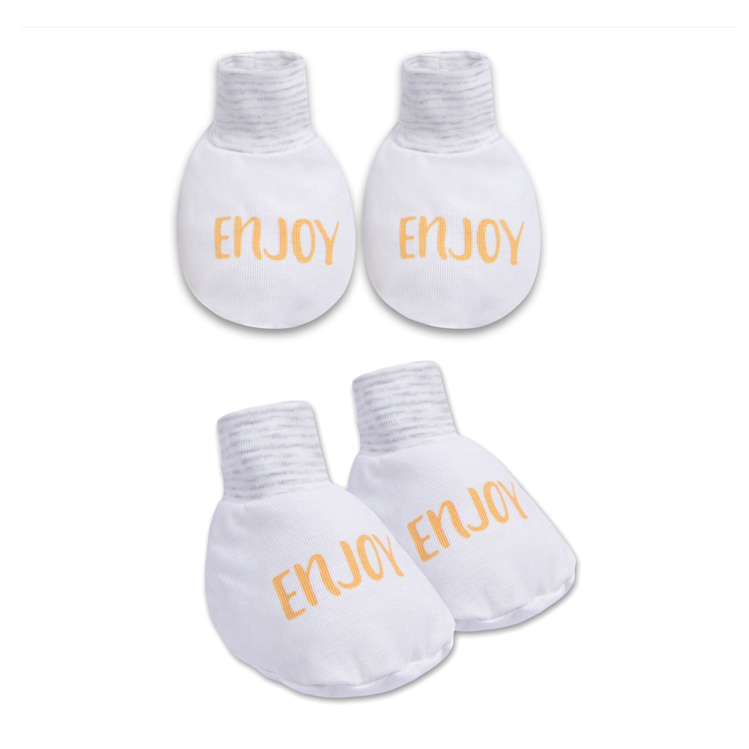 Set bao tay chân Otis kẻ ghi bé trai KidsPlaza ND22H Trắng hình 1