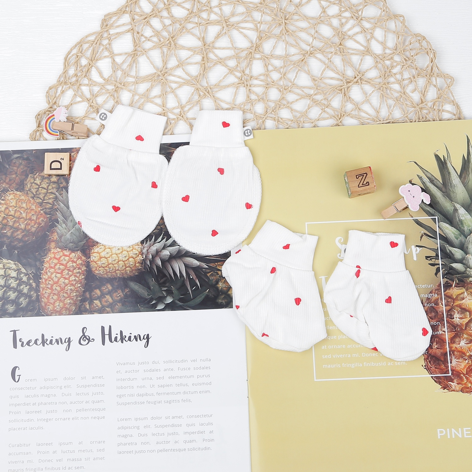 Set bao tay chân sơ sinh KidsPlaza ND22T (Trắng) hình 3