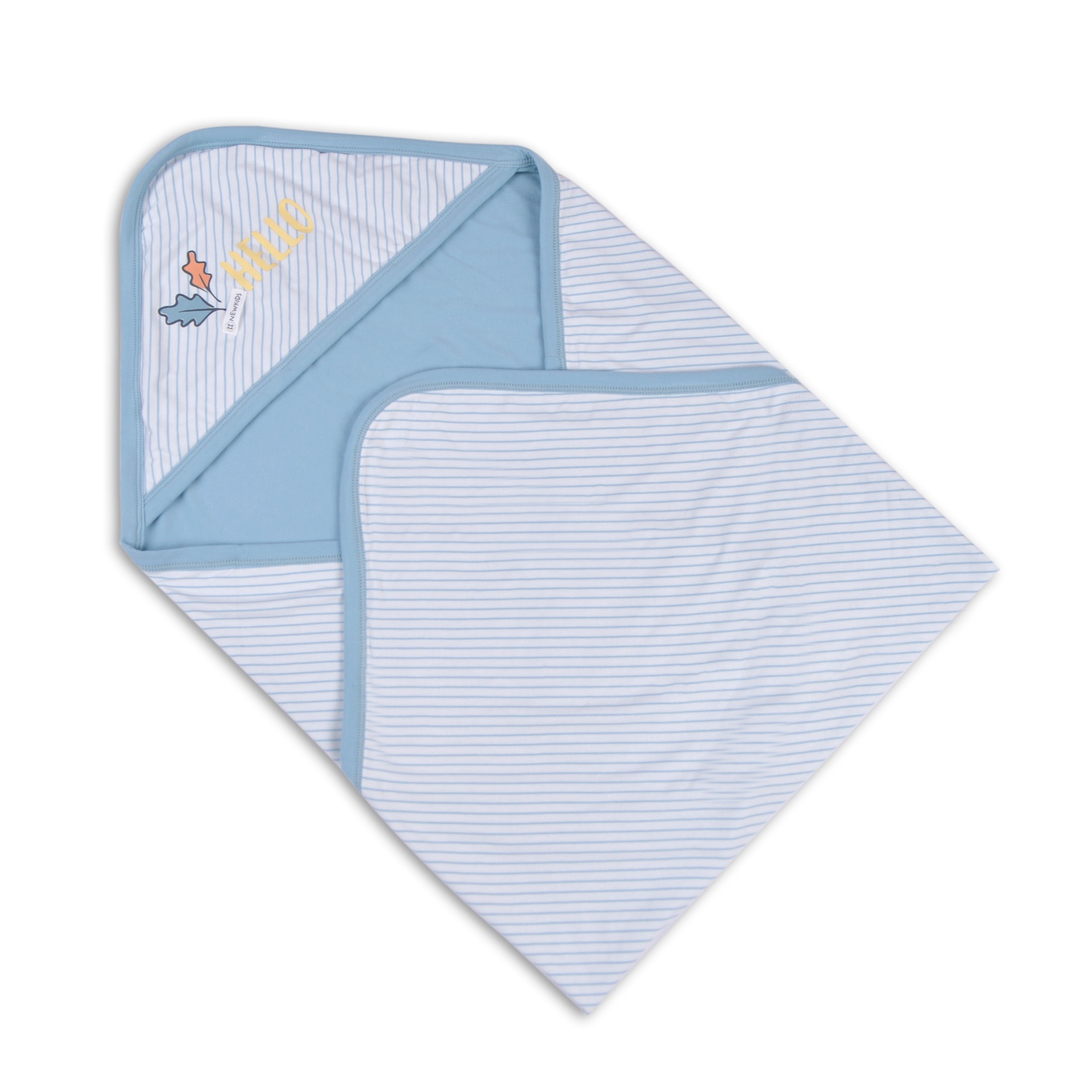 Chăn ủ cho bé Otis KidsPlaza ND22H kẻ xanh hình 1