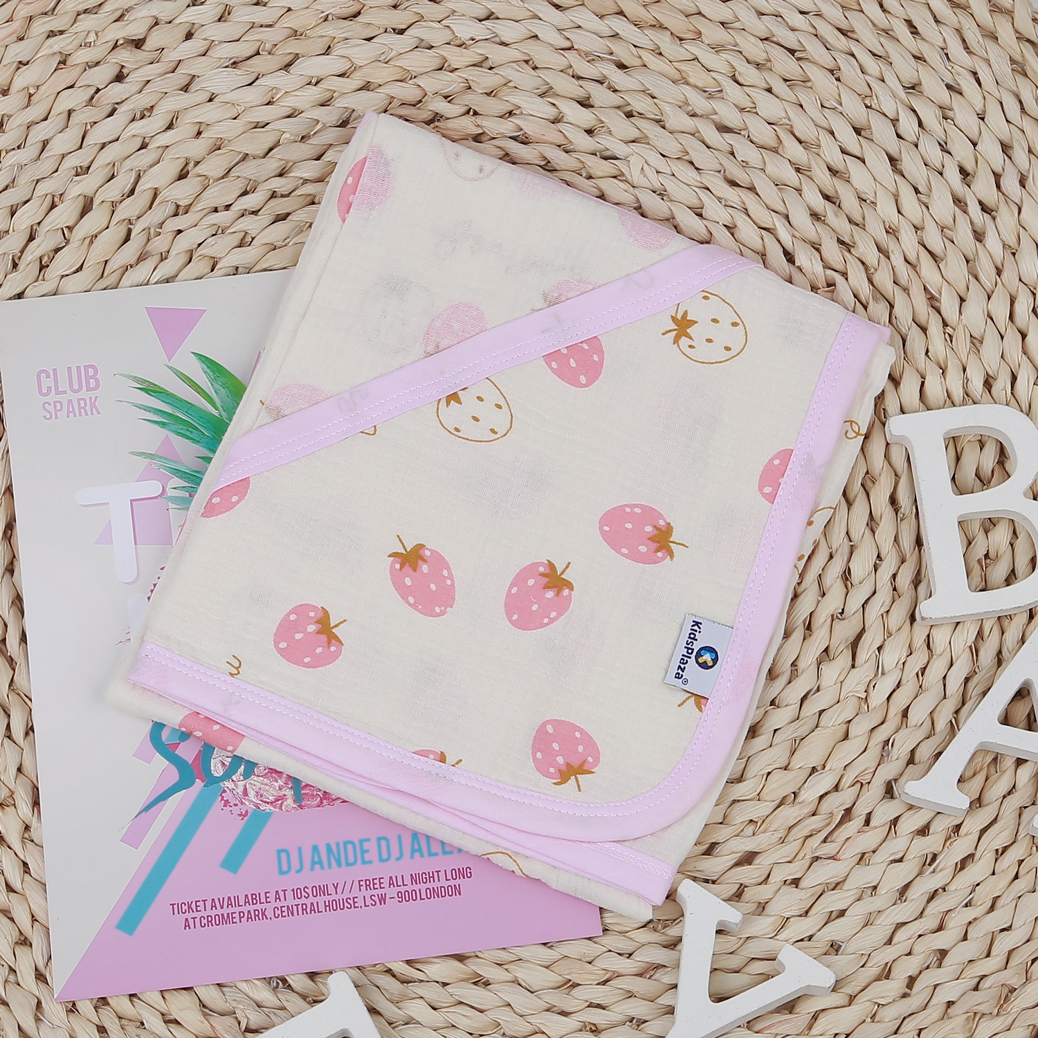 Khăn ủ xô có mũ KidsPlaza TM 4 lớp hình 6