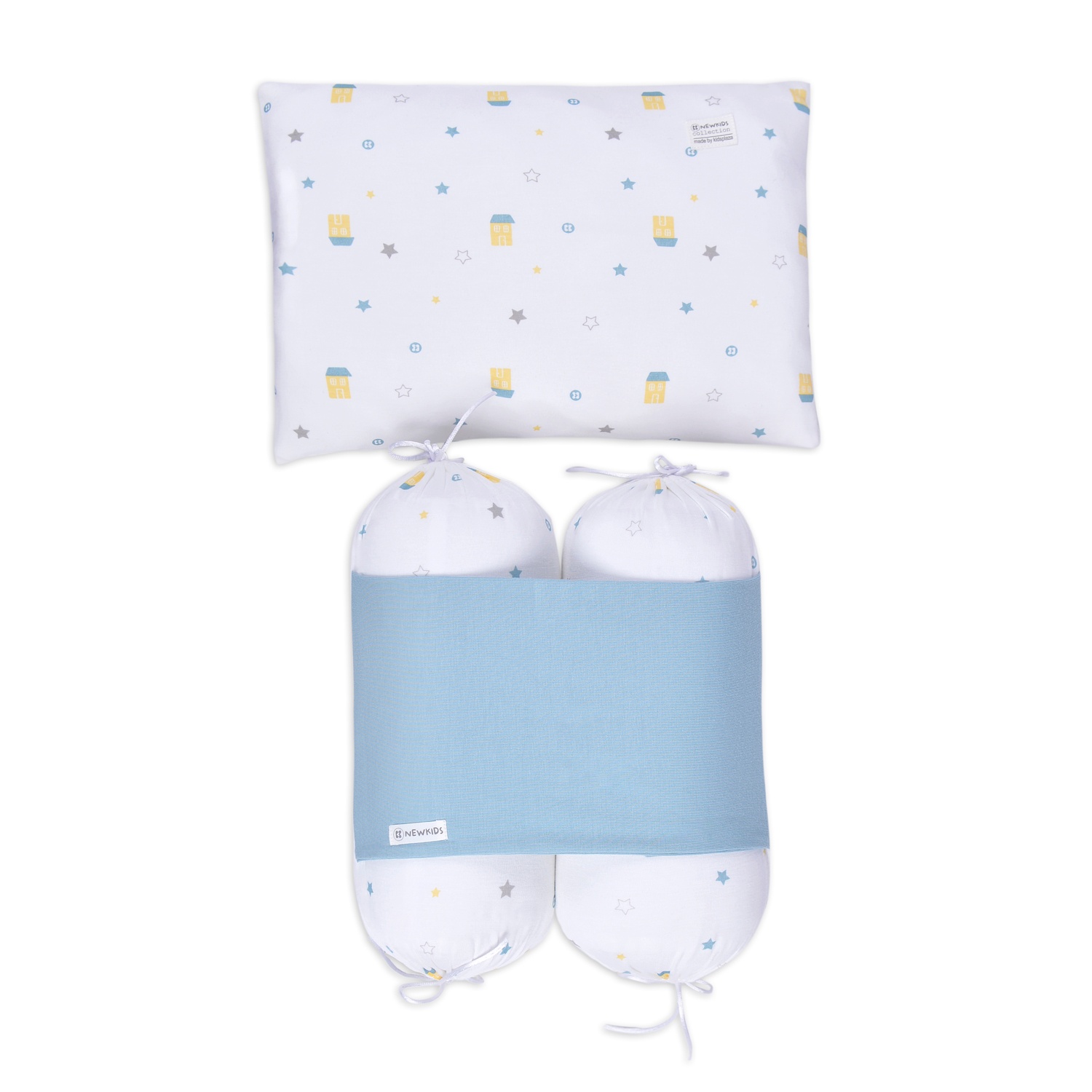 Set gối chặn Otis bé trai KidsPlaza ND22H Trắng Xanh hình 1