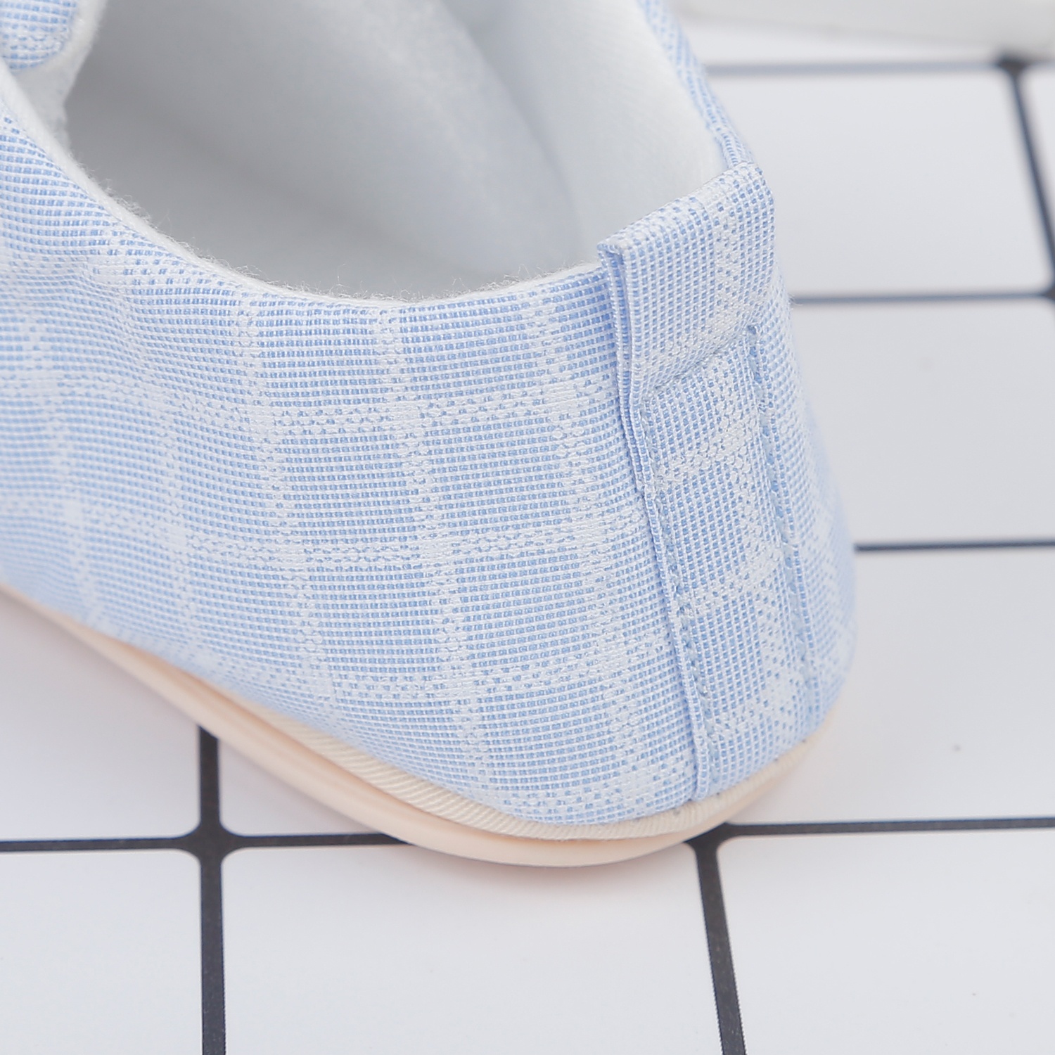 Giày tập đi KidsPlaza 22K-S5 thêu mèo (Xanh) hình 4