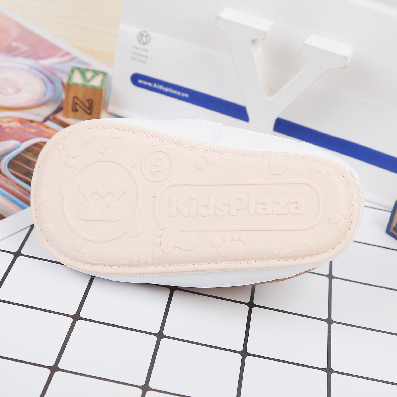 Giày tập đi KidsPlaza basic 22K-S3 (Nâu) hình 5