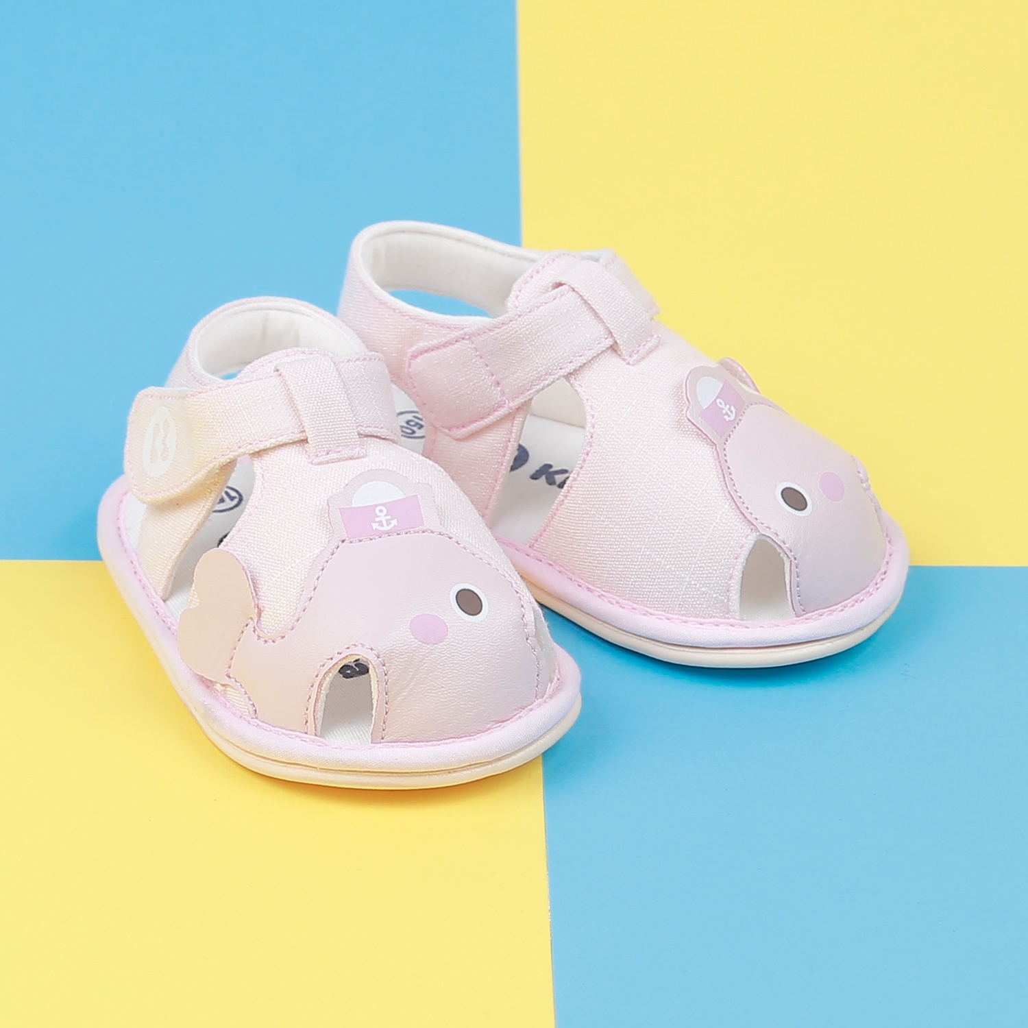 Dép sandal tập đi KidsPlaza 22K-S10 cá voi (Hồng) hình 1