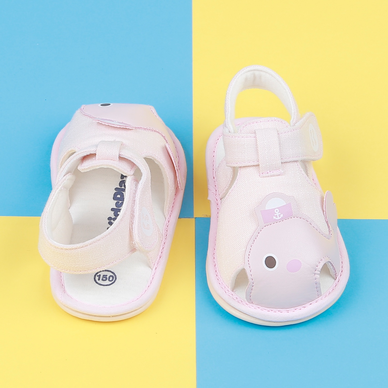 Dép sandal tập đi KidsPlaza 22K-S10 cá voi (Hồng) hình 2