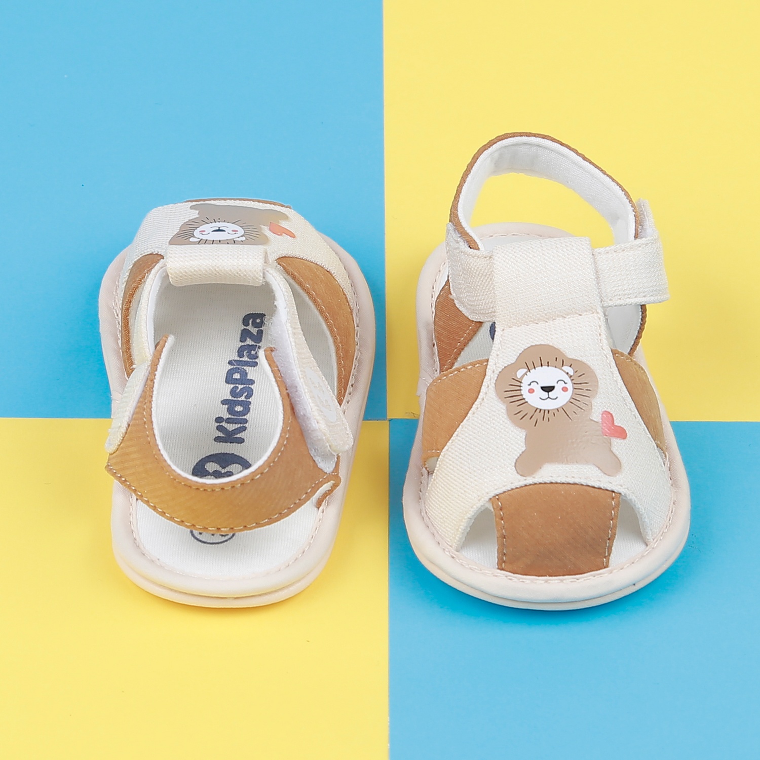 Sandal tập đi KidsPlaza 22k-S12 sư tử màu be hình 2