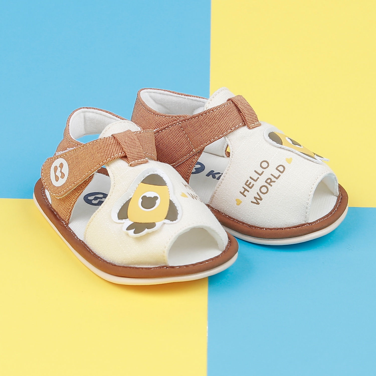Dép sandal tập đi KidsPlaza 22K-S13 máy bay (Be) hình 1