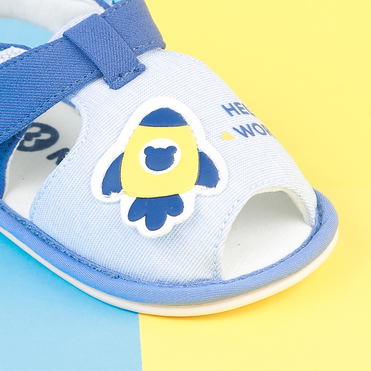 Dép sandal tập đi KidsPlaza 22K-S13 máy bay (Xanh)  hình 3