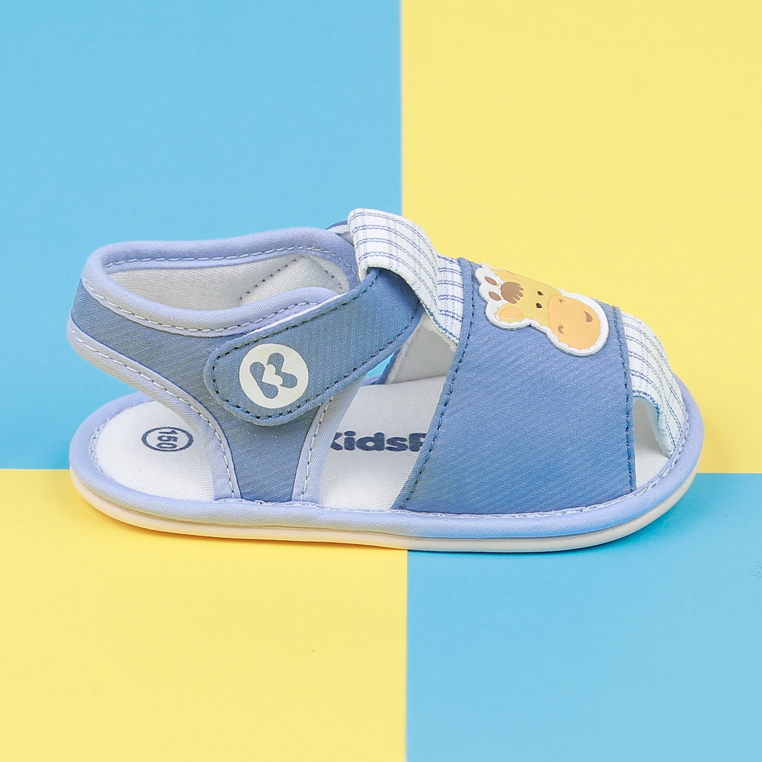 Dép sandal tập đi KidsPlaza 22K-S3 in hươu (Xanh) hình 4