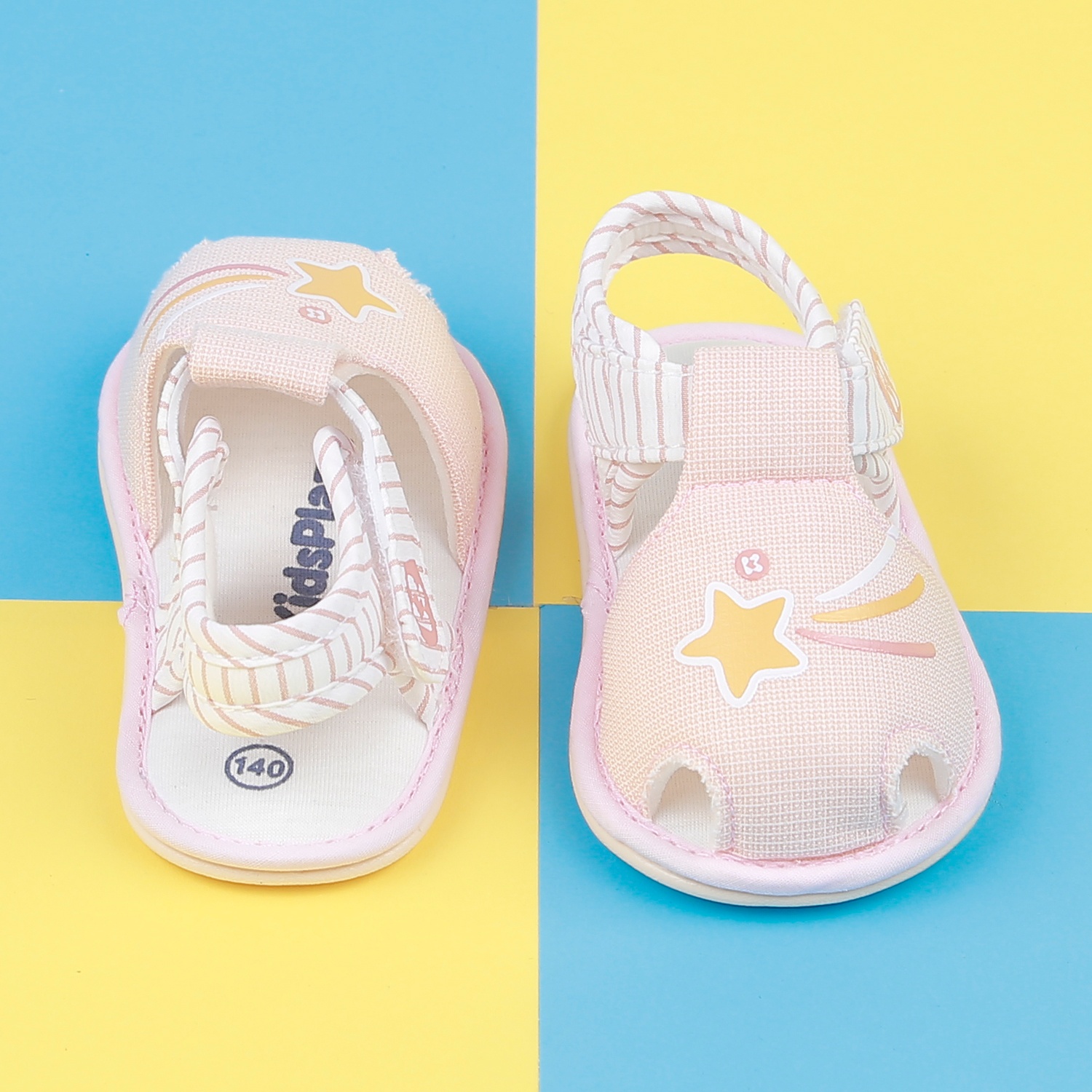 Dép sandal tập đi KidsPlaza 22K-S5 in sao (Hồng)  hình 2