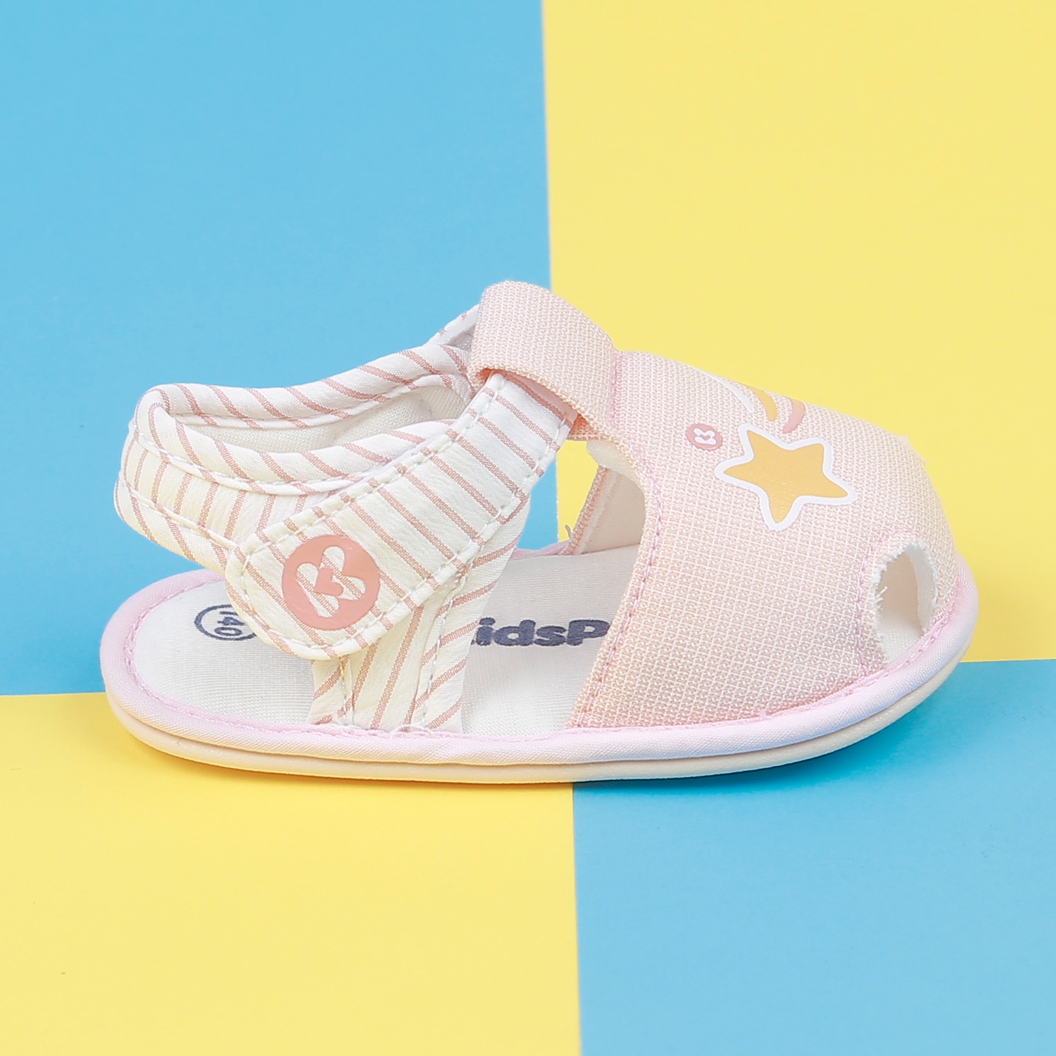 Dép sandal tập đi KidsPlaza 22K-S5 in sao (Hồng)  hình 4
